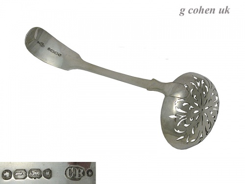 Victorian Silver Sugar Sifting Spoon 1864